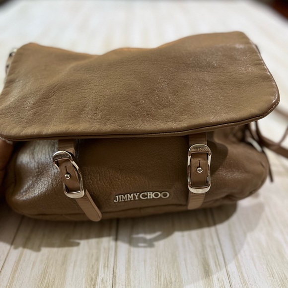 Jimmy Choo Beige Proenza Crossbody Purse Bag & Dust Bag - Picture 17 of 17